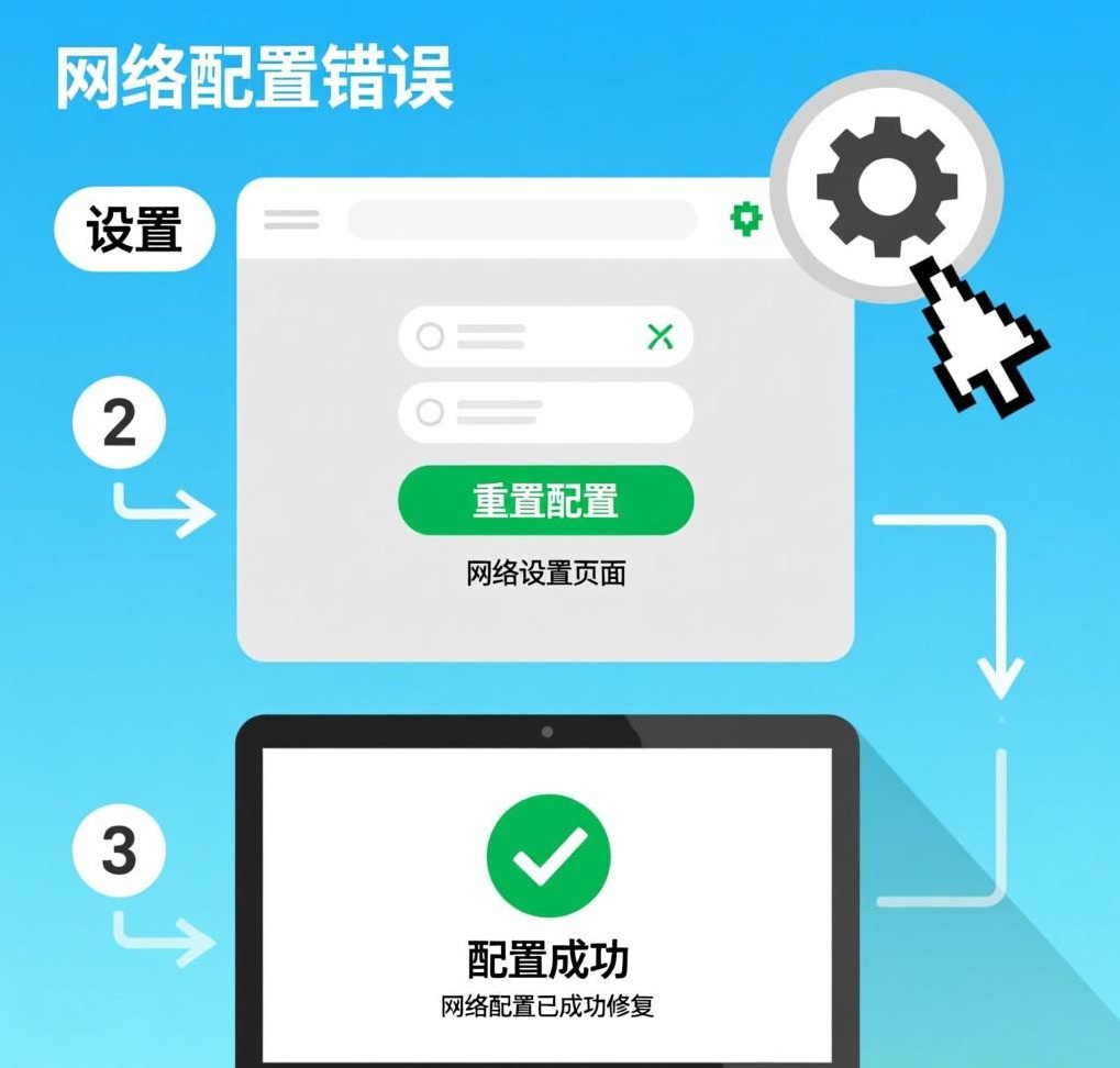 如何处理QuickQ VPN的“网络配置错误”？